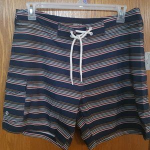 Goodthreads Men's Swim 7" Boardshort Swimsuit Surf Stripped Size 36